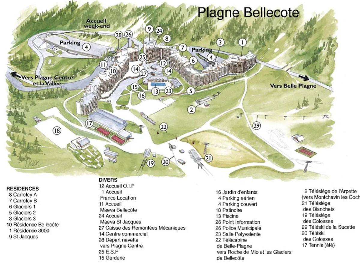 Appart 2 Pieces 5 Pers. Au Coeur De La Station Avec Balcon Et Piscine - Fr-1-181-1030 La Plagne
